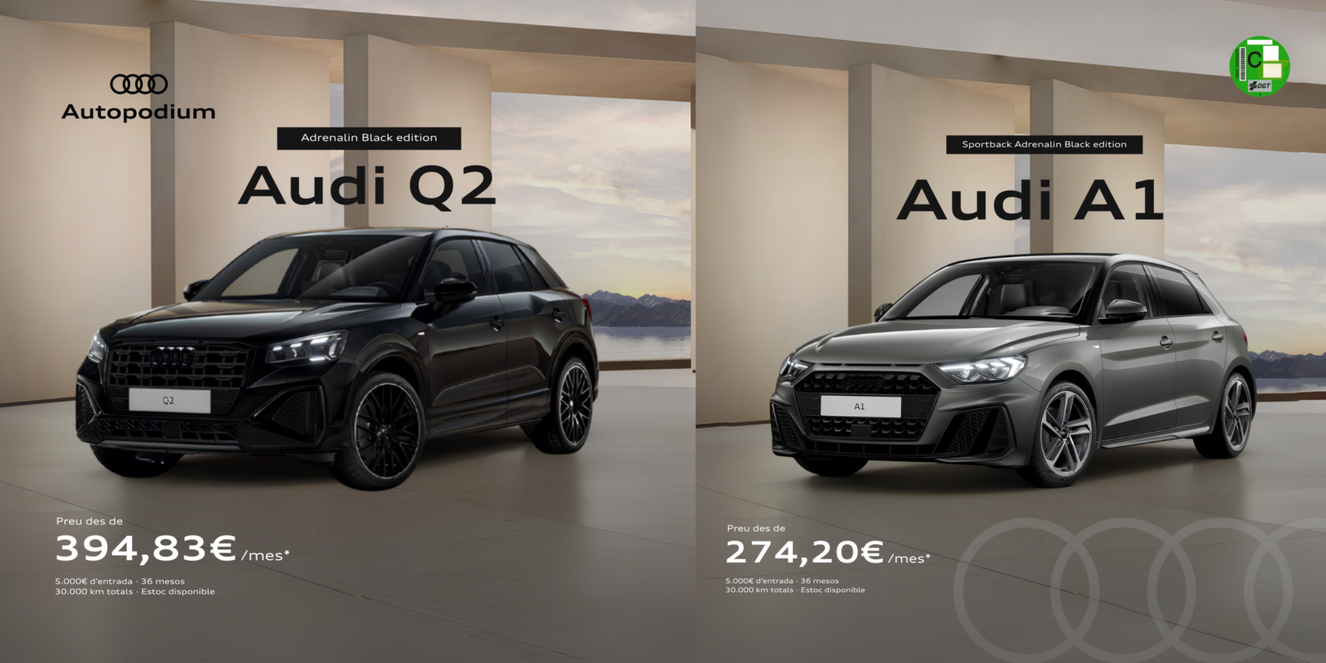 A1 i Q2 oferta Autopodium Audi